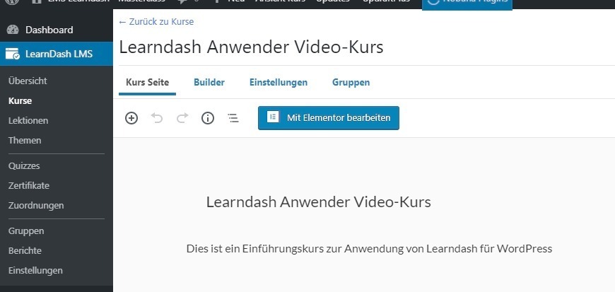 Learndash in deutscher Sprache 1