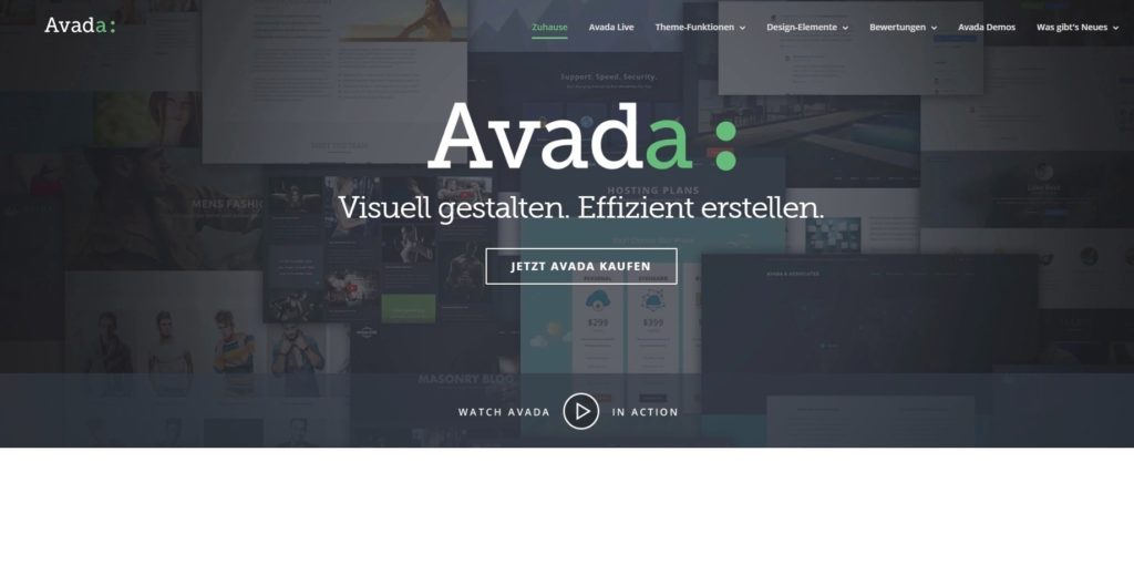 WP-Theme Avada in deutsch